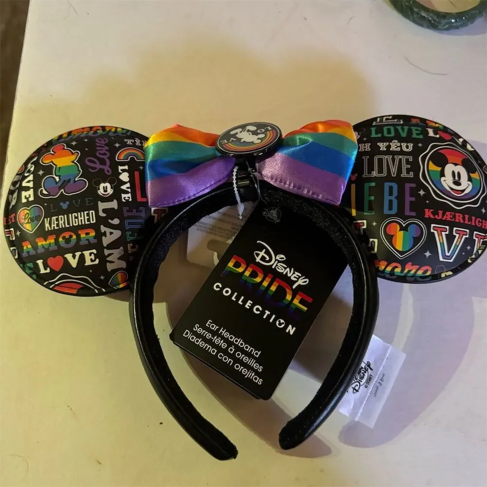 Disney Parks Mickey Mouse Pride Love Ear Headband Unisex Adult